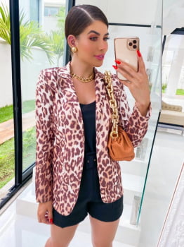 MAX BLAZER ESTAMPA ONÇA