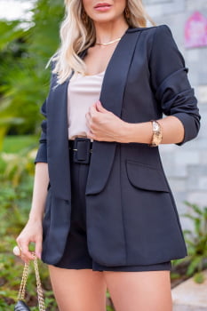 MAX BLAZER FORRADO VITÓRIA PRETO