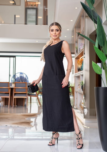 VESTIDO MAITÊ PRETO